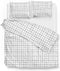 Zohome Delon Dekbedovertrek - Lits-jumeaux - Katoensatijn - 260x200-220cm - Off-White