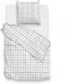 Zohome Delon Dekbedovertrek - Tweepersoons - Katoensatijn - 200x200-220cm - Off-White