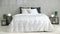 Zohome Delon Dekbedovertrek - Tweepersoons - Katoensatijn - 200x200-220cm - Off-White