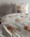 Zohome Eden Dekbedovertrek - Eenpersoons - Katoen - 140x200-220cm - Groen