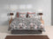 Zohome Ella Dekbedovertrek - Lits-jumeaux - Flanel - 260x200-220cm - Grijs