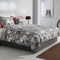 Zohome Ella Dekbedovertrek - Tweepersoons - Flanel - 200x200-220cm - Grijs