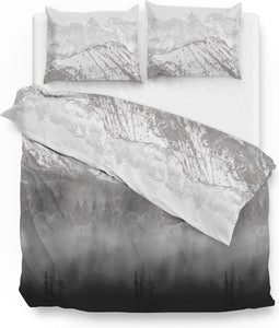Zohome Entia Dekbedovertrek - Lits-jumeaux - Flanel - 240x200-220cm - Grijs