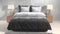 Zohome Entia Dekbedovertrek - Lits-jumeaux - Flanel - 240x200-220cm - Grijs