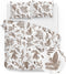 Zohome Esme Dekbedovertrek - Eenpersoons - Flanel - 140x200-220cm - Wit