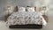 Zohome Esme Dekbedovertrek - Lits-jumeaux - Flanel - 260x200-220cm - Wit