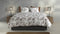 Zohome Esme Dekbedovertrek - Lits-jumeaux - Flanel - 260x200-220cm - Wit