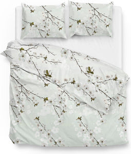 Zohome Henda Dekbedovertrek - - Flanel - cm - Groen