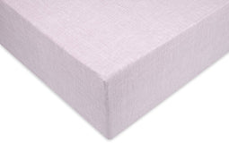 Zohome Hoeslaken Lino - Onderlaken 1 persoons - 90x200 - 100% Katoen - Paars