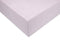 Zohome Hoeslaken Lino - Onderlaken 1 persoons - 90x200 - 100% Katoen - Paars