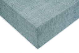 Zohome Hoeslaken Lino - Onderlaken 1 persoons - 90x200 - 100% Katoen - Groen