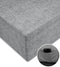 Zohome Hoeslaken Lino - Onderlaken 1 persoons - 90x200 - 100% Katoen - Antraciet