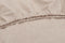 Zohome Hoeslaken Lino - Onderlaken 1 persoons - 90x200 - 100% Katoen - Beige