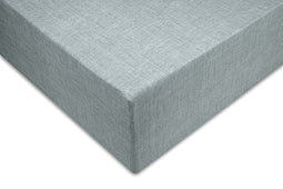 Zohome Hoeslaken Lino - Onderlaken 1 persoons - 90x210-220 - 100% Katoen - Blauw