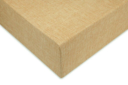 Zohome Hoeslaken Lino - Onderlaken 1 persoons - 90x210-220 - 100% Katoen - Geel