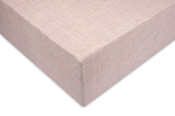 Zohome Hoeslaken Lino - Onderlaken 1 persoons - 90x210-220 - 100% Katoen - Roze