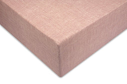 Zohome Hoeslaken Lino - Onderlaken 1 persoons - 90x210-220 - 100% Katoen - Roze