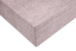 Zohome Hoeslaken Lino - Onderlaken 1 persoons - 90x210-220 - 100% Katoen - Paars
