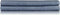 Zohome Hoeslaken Lino - Onderlaken 1 persoons - 90x210-220 - 100% Katoen - Blauw