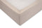Zohome Hoeslaken Lino - Onderlaken voor tweepersoonsbed - 180x200 - 100% Katoen - Beige