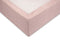 Zohome Hoeslaken Lino - Onderlaken voor tweepersoonsbed - 180x210-220 - 100% Katoen - Roze