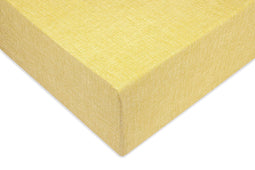 Zohome Hoeslaken Lino - Onderlaken voor tweepersoonsbed - 180x210-220 - 100% Katoen - Geel