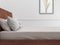 Zohome Hoeslaken Lino - Onderlaken voor tweepersoonsbed - 180x210-220 - 100% Katoen - Beige