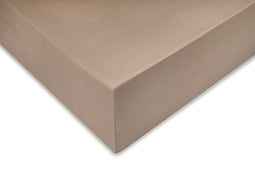 Zohome Hoeslaken Satinado - Onderlaken 1 persoons - 90x210-220 - 100% Katoen-Satijn - Bruin