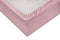 Zohome Hoeslaken Satinado - Onderlaken 1 persoons - 90x210-220 - 100% Katoen-Satijn - Roze