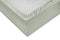 Zohome Hoeslaken Satinado - Onderlaken 1 persoons - 90x210-220 - 100% Katoen-Satijn - Groen