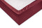 Zohome Hoeslaken Satinado - Onderlaken 1 persoons - 90x210-220 - 100% Katoen-Satijn - Rood
