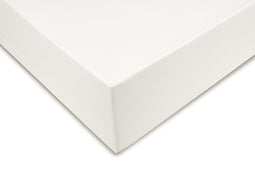 Zohome Hoeslaken Satinado - Onderlaken voor tweepersoonsbed - 140x200 - 100% Katoen-Satijn - Off-White