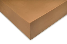 Zohome Hoeslaken Satinado - Onderlaken voor tweepersoonsbed - 160x200 - 100% Katoen-Satijn - Bruin