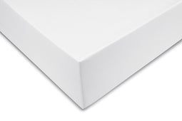 Zohome Hoeslaken Satinado - Onderlaken voor tweepersoonsbed - 180x200 - 100% Katoen-Satijn - Wit