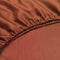 Zohome Hoeslaken Satinado - Onderlaken voor tweepersoonsbed - 180x210-220 - 100% Katoen-Satijn - Oranje