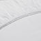 Zohome Hoeslaken Satinado - Onderlaken voor tweepersoonsbed - 180x210-220 - 100% Katoen-Satijn - Wit