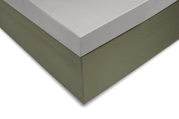 Zohome Hoeslaken Satinado-topper - Onderlaken voor tweepersoonsbed - 180x210-220 - 100% Katoen-Satijn - Grijs