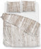 Zohome Ihime Dekbedovertrek - Eenpersoons - Flanel - 140x200-220cm - Natural