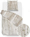 Zohome Ihime Dekbedovertrek - Eenpersoons - Flanel - 140x200-220cm - Natural