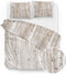 Zohome Ihime Dekbedovertrek - Eenpersoons - Flanel - 140x200-220cm - Natural
