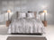 Zohome Ihime Dekbedovertrek - Lits-jumeaux - Flanel - 240x200-220cm - Natural