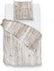 Zohome Ihime Dekbedovertrek - Lits-jumeaux - Flanel - 260x200-220cm - Natural