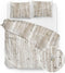 Zohome Ihime Dekbedovertrek - Lits-jumeaux - Flanel - 260x200-220cm - Natural