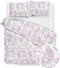 Zohome Indiano Dekbedovertrek - 100% Katoen-Perkal - 240x220 - Roze