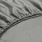 ZoHome Iron-Grey hoeslaken Satinado-fitted-sheet 180x210-220, gemaakt van 100% Katoen-Satijn