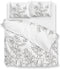 Zohome Judy Dekbedovertrek - Eenpersoons - Katoensatijn - 140x200-220cm - Wit