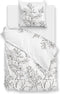 Zohome Judy Dekbedovertrek - Lits-jumeaux - Katoensatijn - 240x200-220cm - Wit