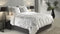 Zohome Judy Dekbedovertrek - Lits-jumeaux - Katoensatijn - 240x200-220cm - Wit