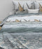 Zohome Kacie Dekbedovertrek - Tweepersoons - Katoensatijn - 200x200-220cm - Blauw