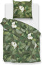Zohome Kelly Dekbedovertrek - Eenpersoons - Katoensatijn - 140x200-220cm - Groen